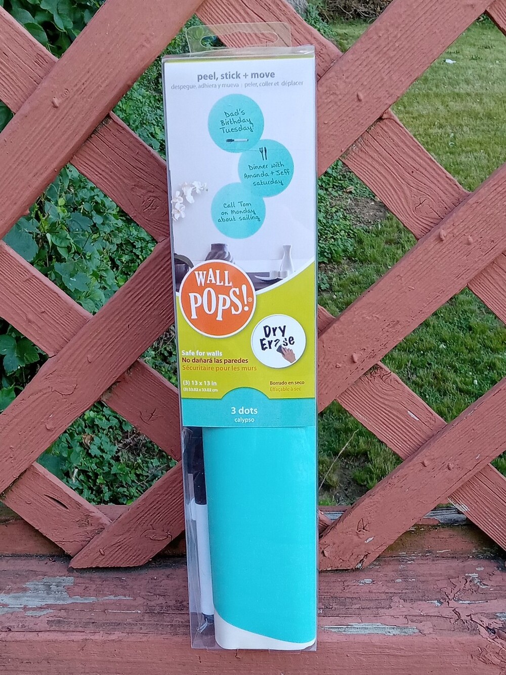 NEW WALL POPS! Dry Erase Dots & Marker REUSABLE Made in USA